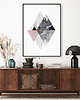 plakaty Plakat "STONE 3" - geometryczny 2