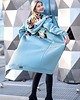 bluza z kapturem damska Mega długa bluza Mięta 3