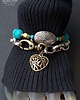 bransoletki z kamieni naturalnych Komplet modnych bransoletek boho oryginalny PREZENT handmade 3w1! 3