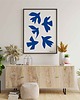 grafiki i ilustracje PLAKAT ptaki , abstrakcja, matisse, niebieski 1