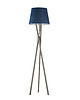 lampy podłogowe Drewniana lampa podłogowa trójnóg z welurowym kloszem ANDORA VELUR 5