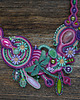 kolie Naszyjnik soutache Ogród pełen barw 5
