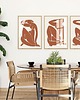 plakaty ZESTAW 3 PLAKATÓW Matisse sztuka abstrakcyjna terracotta 4