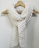 dodatki ślubne Biały delikatny szal ślubny etola z wełną merino ręcznie wykonany 5