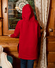 bluza z kapturem damska BLUZA EWELINA czerwona 4