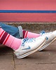skarpetki damskie Skarpetki sportowe różowe 1