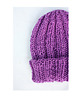 czapki damskie Czapka beanie  fiolet z wełną moher 3