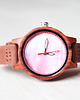 zegarki damskie Damski drewniany zegarek RAINBOW RED 2