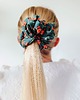 gumki do włosów Scrunchie do włosów, gumka do włosów z wiskozy Zielona jesień MAXI PLUS 3