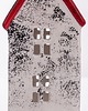 dekoracje świąteczne Domek ceramiczny biały z czerwonym dachem, 18x7x7 cm KEDOM small 4