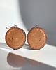 kolczyki drewniane Duże kolczyki z drewna 1