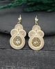 kolczyki soutache Kolczyki sutasz kremowe z kryształkami Gracia 2