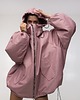 kurtki damskie Kurtka bomber hoodie oversize dusty pink 5