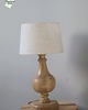 lampy stołowe Lampa stołowa drewniana z abażurem  1