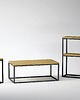 regały i półki Konsola metalowa SANAZ - minimalistyczna konsola z półką 5