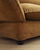 sofy i szezlongi Sofa welurowa brązowa, włoski design, lata 70, produkcja: Dall 7