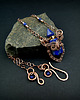 wisiory Naszyjnik perfumetka z lapis lazuli wire wrapping 4