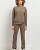 spodnie dresowe damskie Spodnie dresowe w typie jogger, MMM38, czarne 4