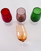 szklanki i kieliszki Komplet kolorowych kielichów, włoski design, lata 70, produkcja: Włochy 4