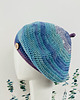 czapki damskie Wiosenny beret damski z antenką ręcznie robiony bawełna one size 5