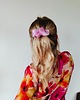spinki i klamry do włosów Scrunchie spinka klamra jedwabna pudrowy róż 1