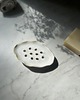 mydelniczki Ceramiczna Mydelniczka Owalna z Odpływem Satin White 1