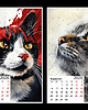 kalendarze i plannery Kalendarz 2026 Koty 15x21,13x18,10x15 cm 1