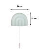 lampy do pokoju dziecka Lampa Ścienna TĘCZA OYOY Mini miętowa 3