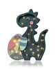 lampy do pokoju dziecka Lampka Drewniana Dinozaur Florek 2