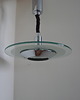 lampy wiszące Lampa wisząca Helestra Niemcy lata 70. Chrom i szkło Vintage design 2