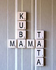 pokój dziecka - różne Kostki SCRABBLE 10x10cm  małe-zamów sobie słowa 5