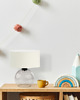 lampy do pokoju dziecka Szklana lampka nocna do pokoju dziecka z abażurem LUTON KIDS 2