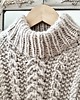 swetry damskie  Sweter handmade  chunky cable natural wełna merynosów bawełna alpaka 6
