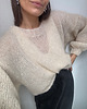 swetry damskie  Jedwabny sweter Crafted ecru 3