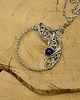 wisiory Wisiorek lapis lazuli koło kółko wire wrapping 3