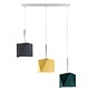 lampy wiszące 3-płomienna lampa wisząca do salonu z geometrycznymi abażurami MICHIGAN 4