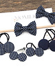 ozdoby do włosów dla dzieci Opaska do włosów kokardka w kropeczki Dottie Navy 1