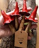 ozdoby choinkowe Grzybki zawieszki jesienne dekoracje czerwone grzyby do wianka las natura bombki 1
