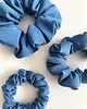 gumki do włosów Niebieska jedwabna gumka do włosów Blue Silk - 3 rozmiary 1