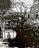 grafiki i ilustracje Linoryt "Tramwaj z Soller" 2