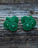 kolczyki soutache Zielone kolczyki sutasz 3