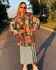 kurtki damskie Zjawiskowe ocieplane kimono patchwork 4