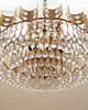 lampy wiszące Żyrandol mosiężny, duński design, lata 70, produkcja: Dania 9