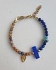 chokery Naszyjnik choker ANTYK TEBY lapis lazuli, jaspis obrazkowy, turkus mosiądz 6