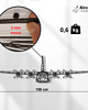 Ozdoby na ścianę Samolot C-130 Hercules metalowa ozdoba na ścianę 3D 8