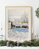 plakaty PLAKAT Claude Monet, zimowy pejzaż, wiejski krajobraz 2