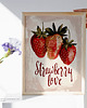 plakaty Plakat - Strawberry love 1