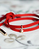 bransoletki skórzane Mini red twinkle 1