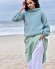 swetry damskie  Sweter merino & alpaca miętowy 7