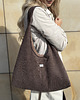 torby na ramię Torebka Hobo Bag Sztruks Choco 2